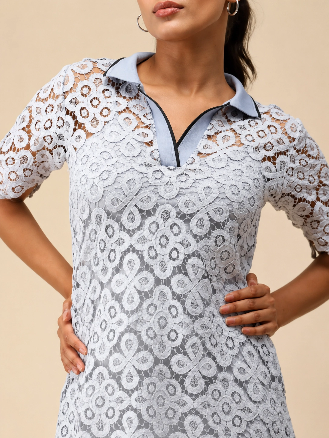 Blue Polo T-Shirt Dress