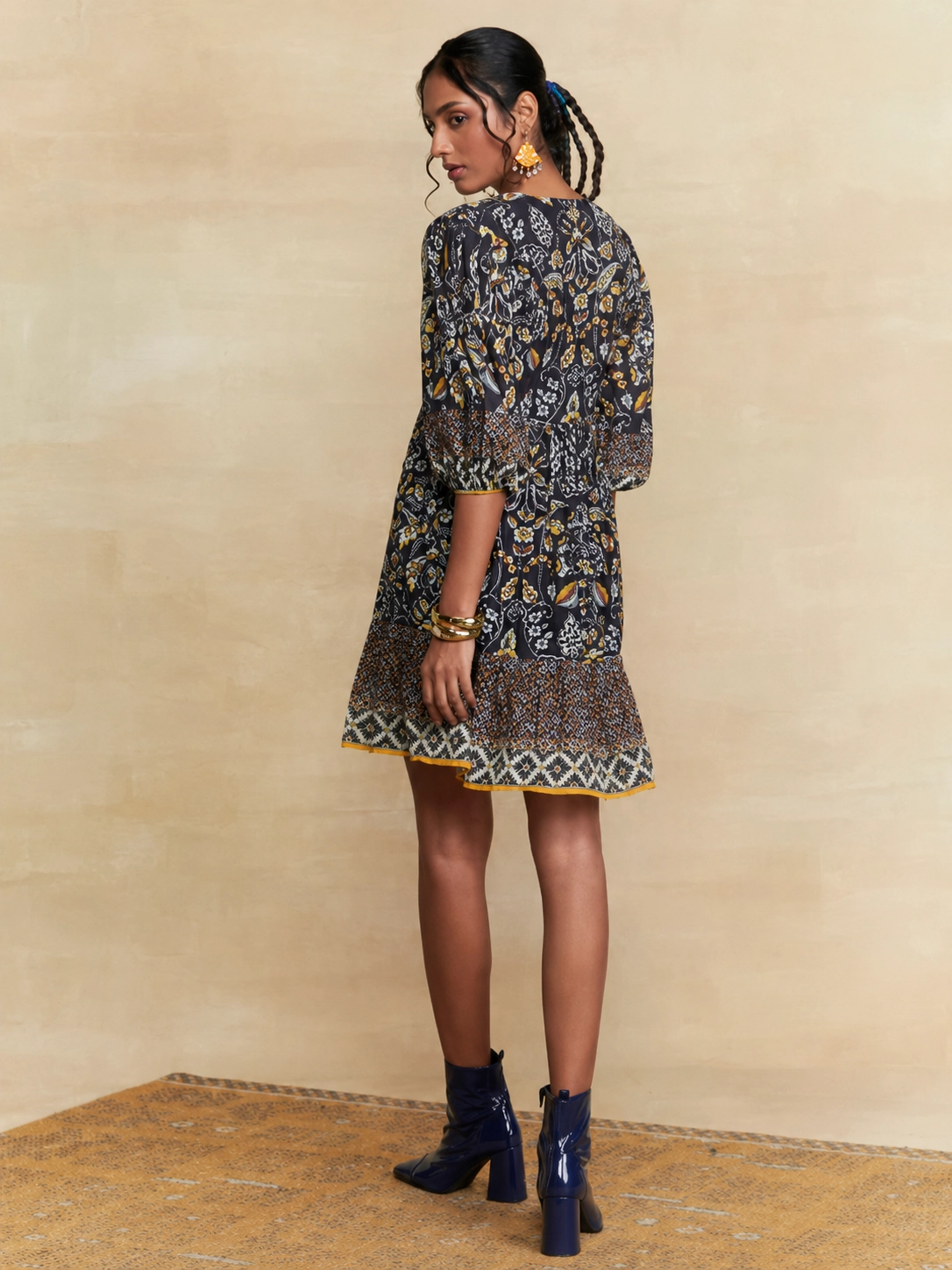 Brown Desert Rose Short Dress 3