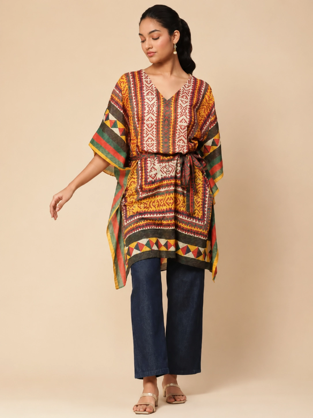 Multi Bani Kaftan Dress
