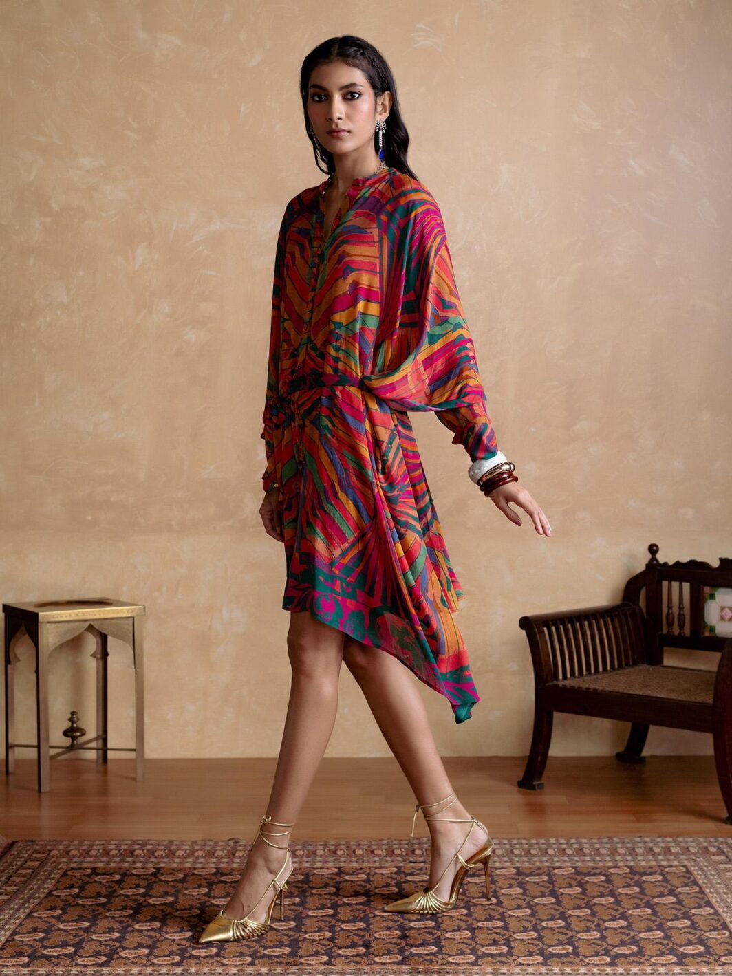 Multi Color Kaleido Dress - Ritu Kumar Fashion