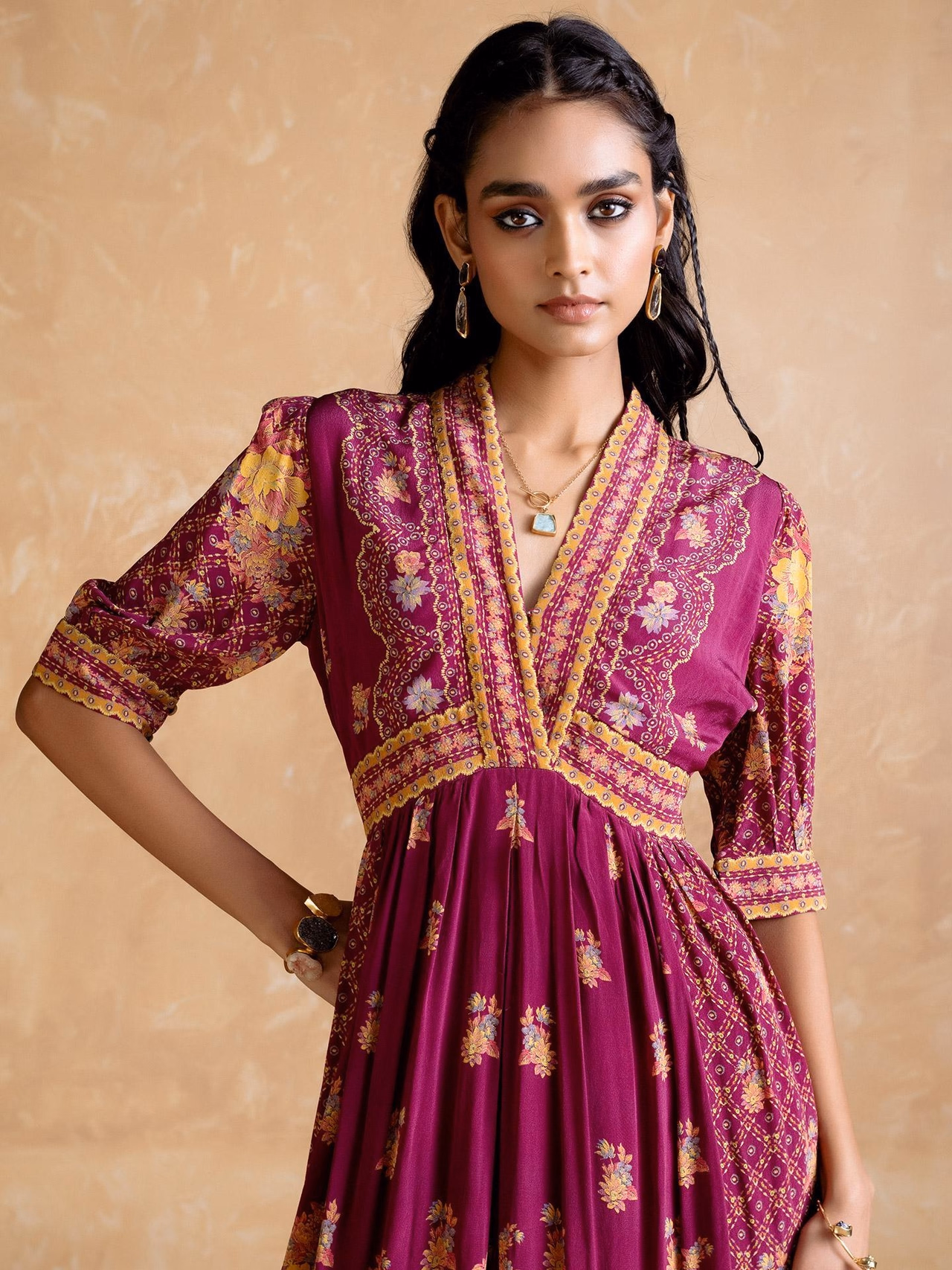 Purple Pratika Long Dress (1)